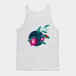 Flowers and the Moon Tank Top